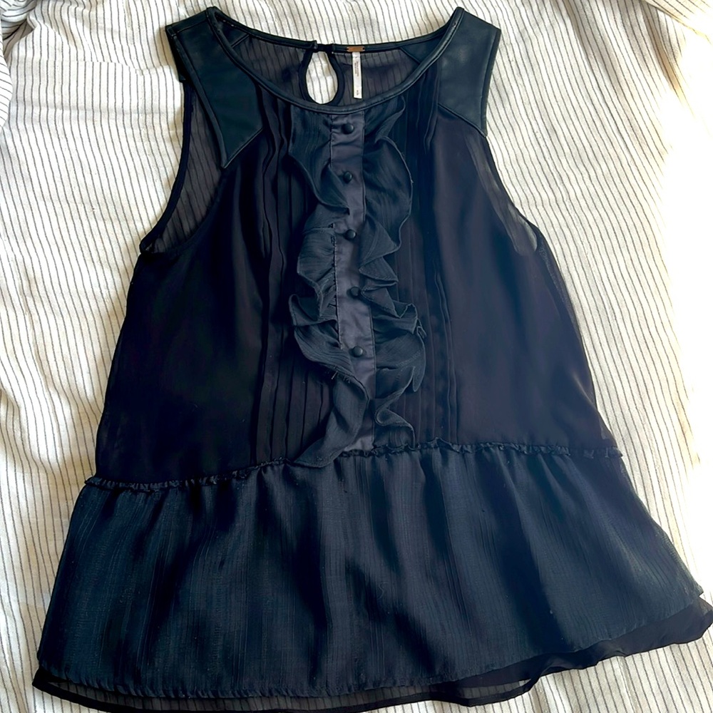 Free People Ruffle Tank